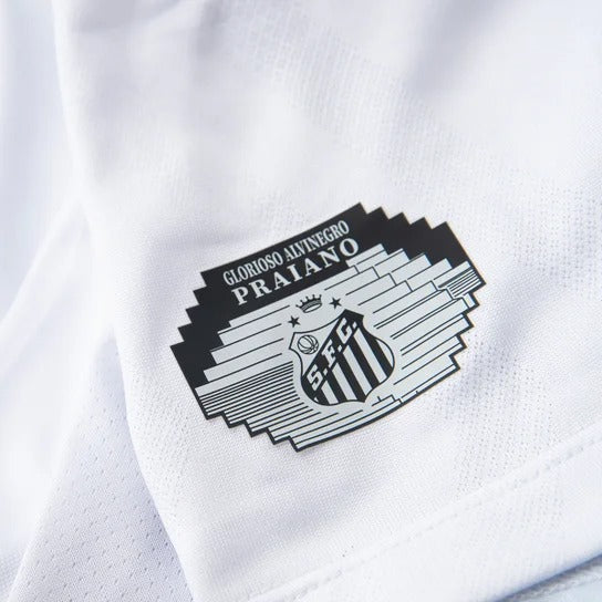 Camisa Infantil Santos I 25/26 Torcedor Umbro - Branco+Cinza