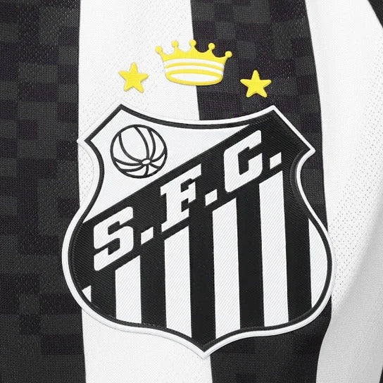 Camisa Santos II 25/26 Umbro Jogador Feminina - Preto+Branco
