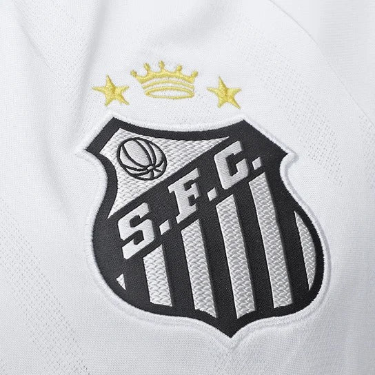 Camisa Santos I 25/26 Torcedor Umbro Feminina - Branco+Cinza