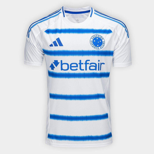 Camisa Cruzeiro II 25/26 Torcedor Adidas Masculina - Branco+Azul