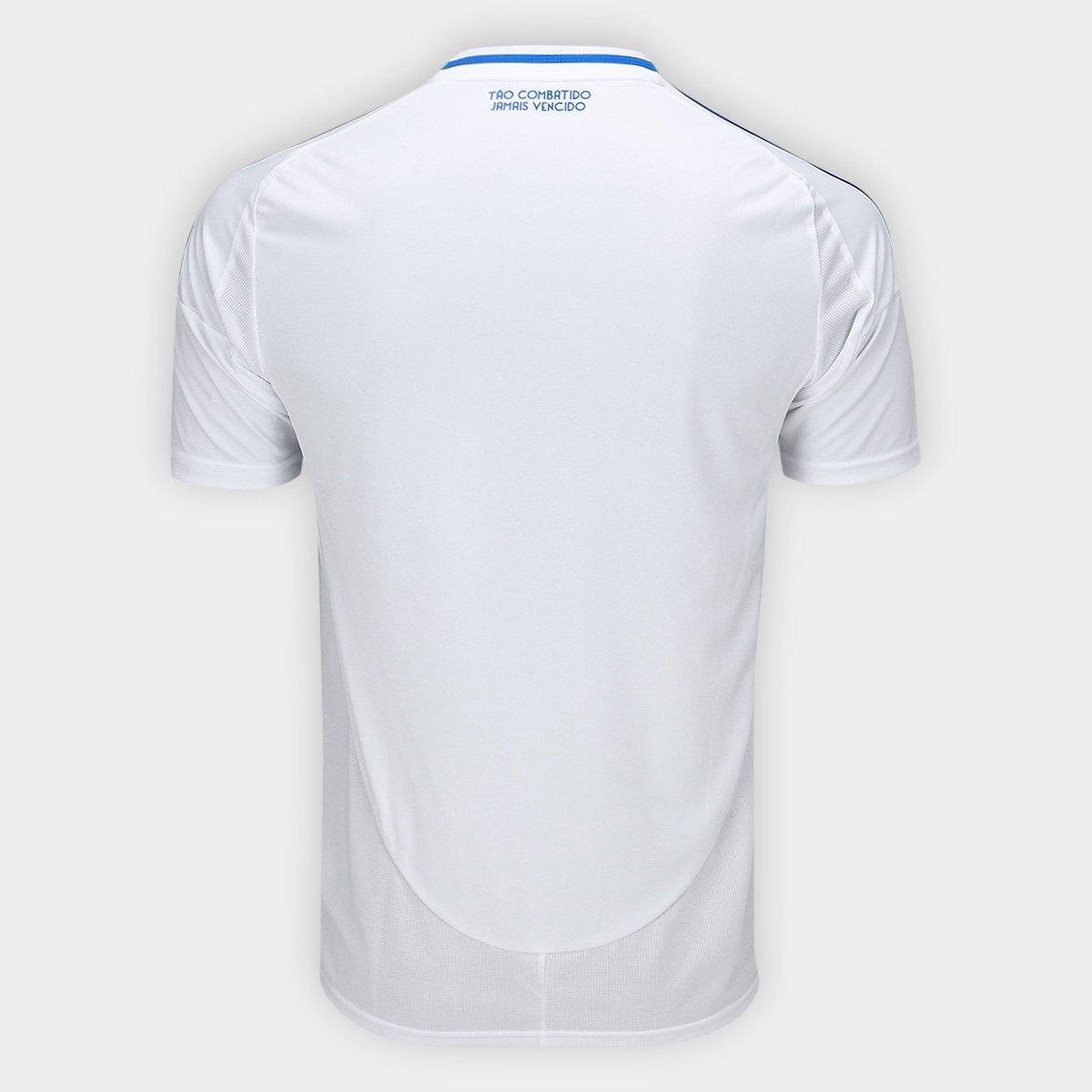 Camisa Cruzeiro II 25/26 Torcedor Adidas Masculina - Branco+Azul