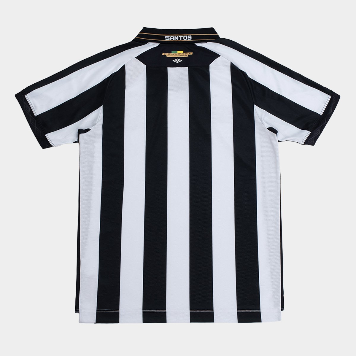 Camisa Santos II 26/27 s/n Jogador Umbro Masculina - Preto+Branco