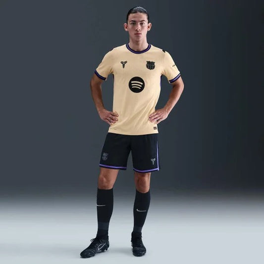 Camisa Barcelona Nike II 2025/26 Jogador Masculina - Bege+Preto