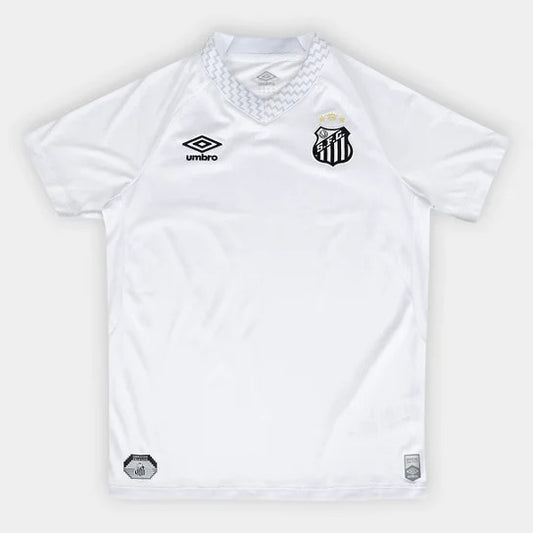 Camisa Infantil Santos I 25/26 Torcedor Umbro - Branco+Cinza