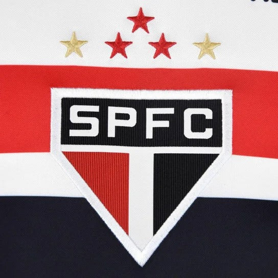 Camisa São Paulo I 25/26 Torcedor New Balance Masculina - Branco+Vermelho