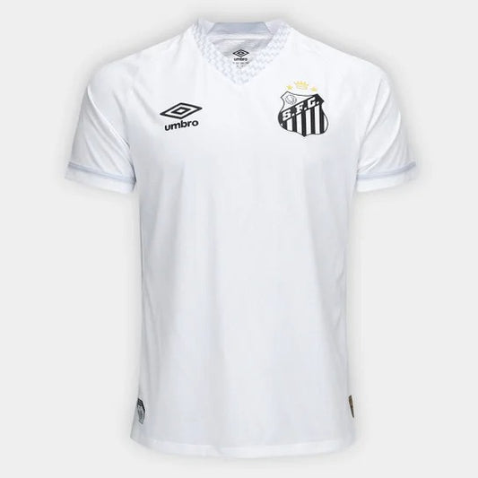 Camisa Santos I 25/26 Jogador Umbro Masculina - Branco+Cinza