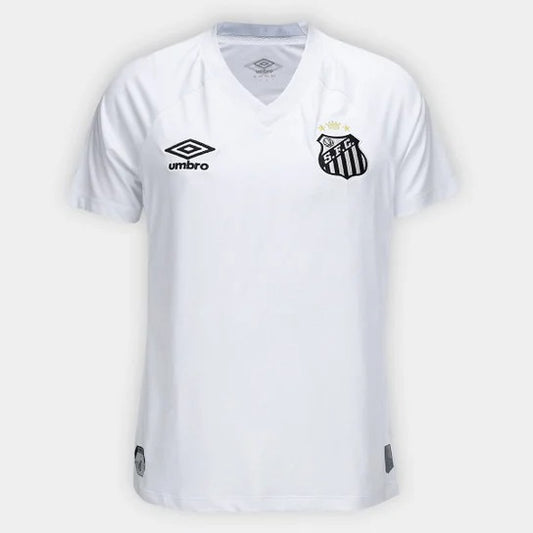 Camisa Santos I 25/26 Torcedor Umbro Feminina - Branco+Cinza