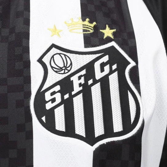 Camisa Santos II 25/26 Torcedor Umbro Masculina - Preto+Branco