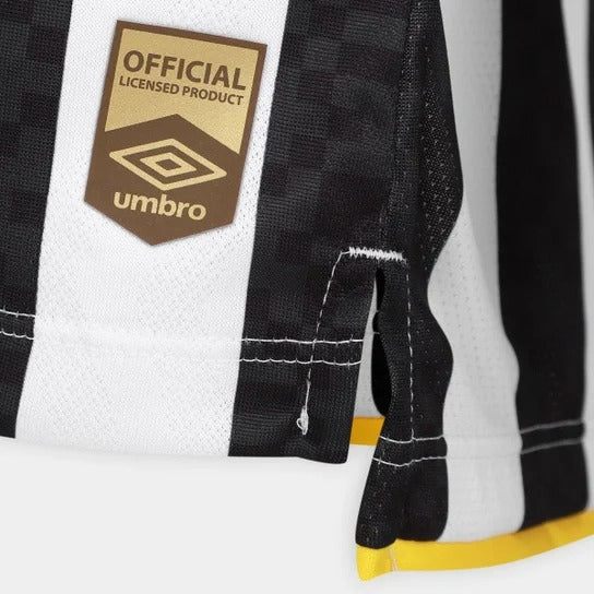 Camisa Santos II 25/26 Umbro Jogador Feminina - Preto+Branco