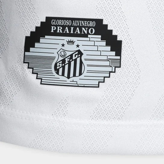 Camisa Santos I 25/26 Jogador Umbro Masculina - Branco+Cinza