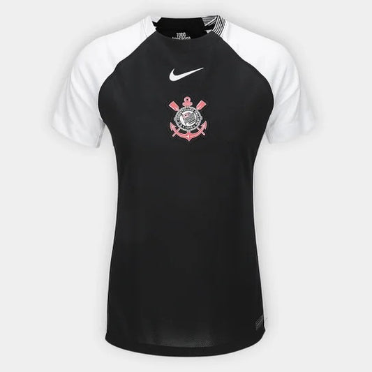 Camisa Corinthians II 25/26 s/n Nike Feminina - Preto+Branco