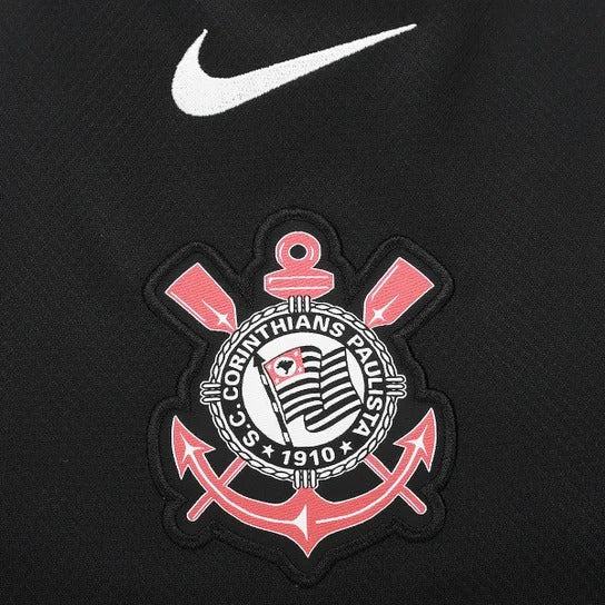 Camisa Corinthians II 25/26 s/n Nike Feminina - Preto+Branco