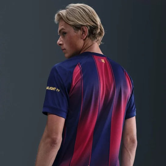 Camisa Barcelona Nike I 2025/26 Torcedor Pro Masculina - Azul+Vermelho